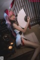 Cosplay 南桃Momoko 八重樱旗袍 P9 No.e16e18